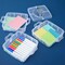 3 Tier Stackable Storage Containers with Adjustable Compartments for Beads, Sewing Accessories, Arts and Crafts Supplies (6 x 6 x 5 In)